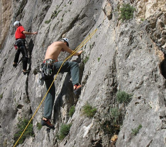 Free climbing