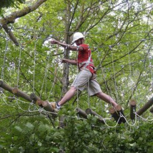 Adventure trail on Serravalle